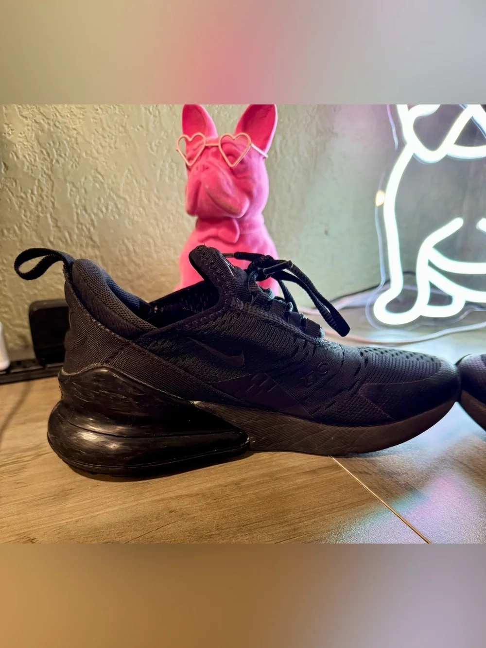 Nike Black Kids' Air Max Style Cushion Sneakers 4.5